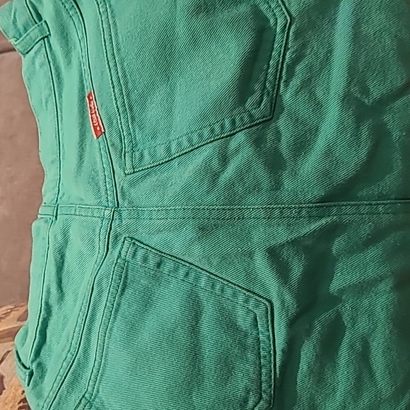 Vtg Coca-Cola Green denim jean skirt Size 5-7 - Picture 8 of 12